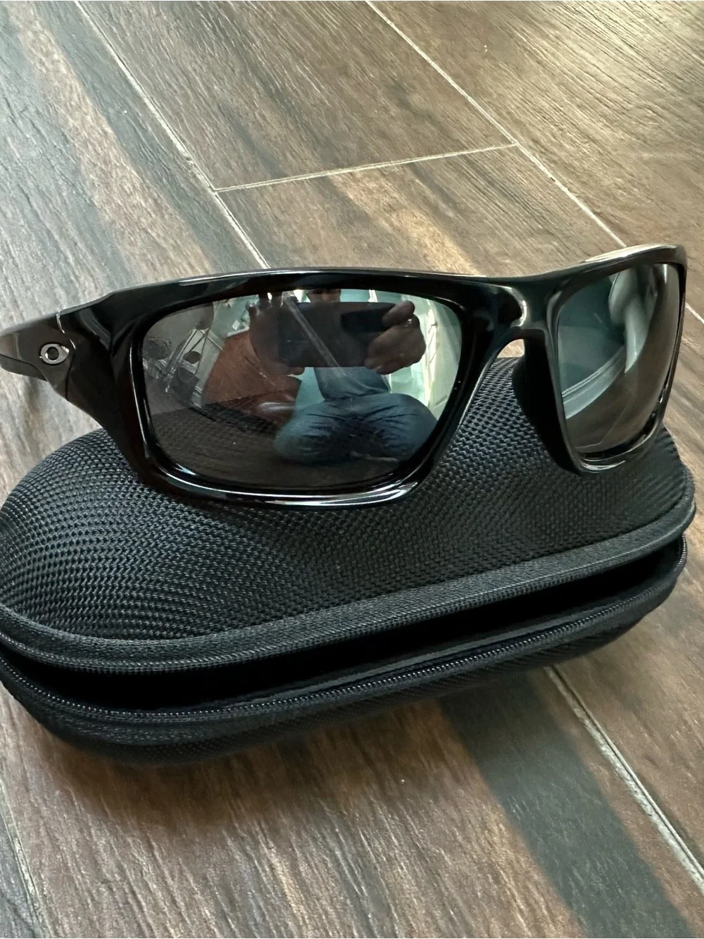 Oakley Valve sunglasses: Black frame & Gray Lenses.